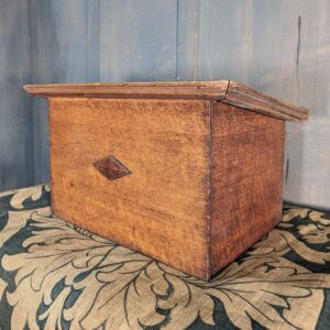 1950's Vintage Simple Oak Missal Stand with Diamond Relief