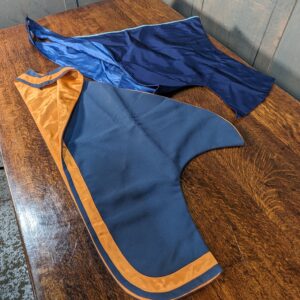 Two Silk Lined False Church Hoods Amices as new