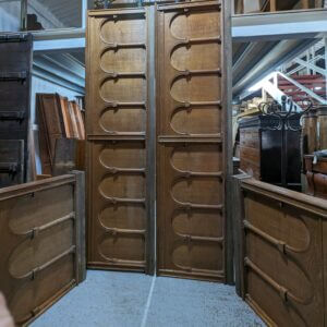 High Quality 1924 Antique Oak Arched Frontages Panels Panelling from St Andrew's Oxford