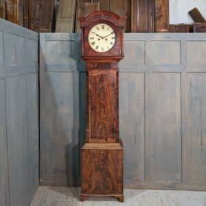 Stevenson of Nottingham Flame Mahogany George III Grandfather Clock