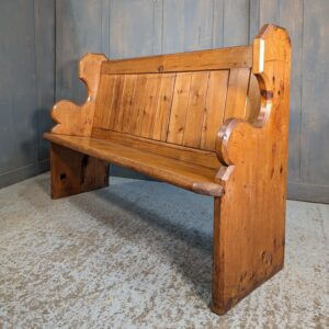 Well Shaped Antique Pine Pews from Brentford Primitive Methodist Church