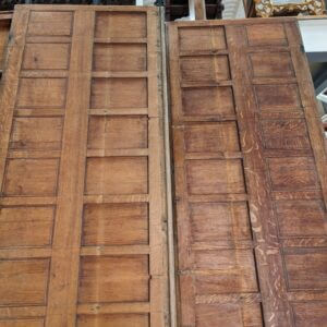 Long Oak Panels from Trinity Baptist Church Bromley Plain Panels on top of Fielded Panels