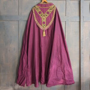 Heavy 1940's Vintage Purple & Gold Cope from St Mary's Penzance in need of Collar Repair