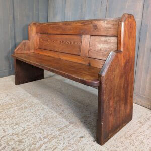Antique Pitch Pine Winchester Church Pew Bench