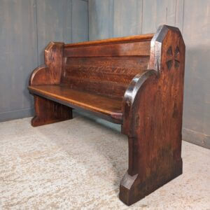 Extra Heavy Victorian Cross Ended Solid Oak Church Chapel Pews from St Philip's, Kelsall