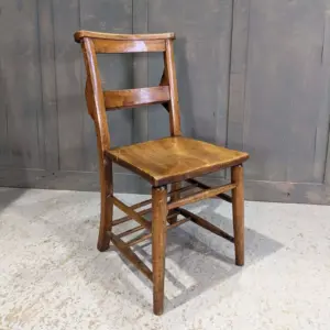 Antique Banbury 1910 Elm & Beech Lovely Patina Church Chapel Chairs