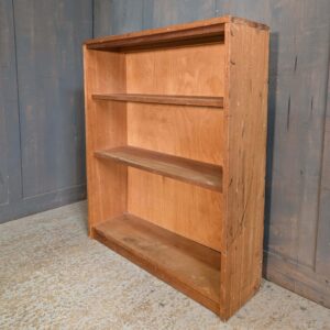 Simple 1960's Hardwood Veneer Bookcase from Worth Abbey in need of Painting etc. (SOLD)