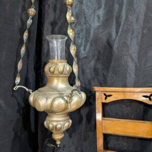 Outsize Antique Brass Church Sanctuary Liturgy Lamp