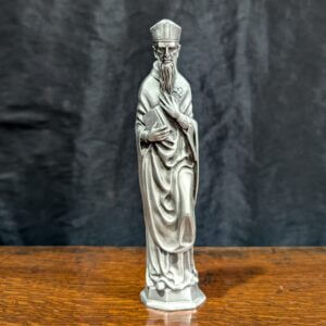 Small Heavy Metal Religious Statue of St Patrick