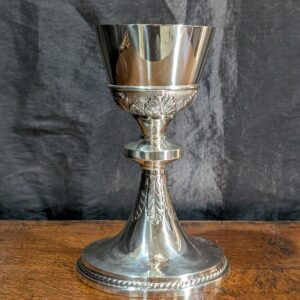Ornate Gilt & Silver Plate Spanish Chalice