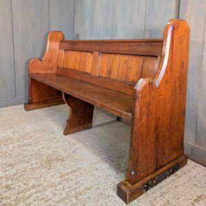 Handsome 1900's Pitch Pine Church Pews Benches from St Stephen's Liverpool