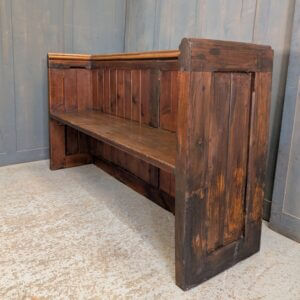 19th Century Pine Box Pews Benches from St James Church Weybridge Type 2