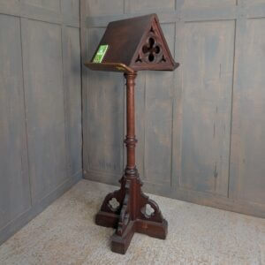 1880's Solid Oak Revolving Double Church Lectern