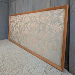 Large Oak Framed Silk Floral Pattern Altar Frontal
