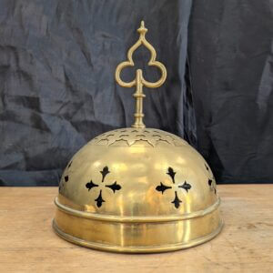 Outsize Flamboyant Antique 1900's Continental Brass Sanctus Altar Bell