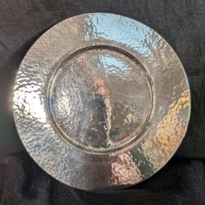 Hammered Solid Silver 1956 Vintage London Paten Plate