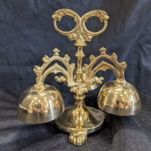 Gothic Style Heavy Brass Altar Sanctus Liturgy Bells