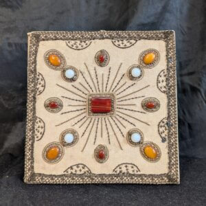 Rare & Unusual 1930's Vintage '13 Gemstone' Convent Burse