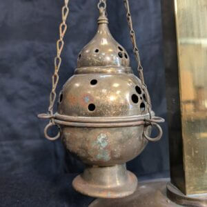 Ex-Convent 1950's Classic Design Brass Censer Thurible Incense Burner