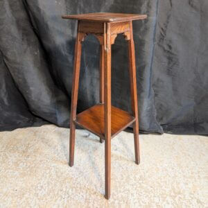 Quality 1930's Vintage Oak Plant Stand or Statue Stand from Anglesey