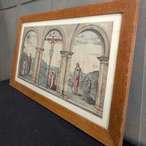 Framed Print of the Pazzi Crucifixion by Pietro Perugino