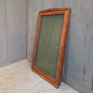 Vintage Mid-Century Church Display Board Case with Lock & Key