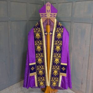 Modern Purple Cope with Mitre and Stole As New