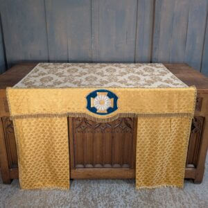 Lovely & Unusual Smaller Size Gold Silk Altar Frontal