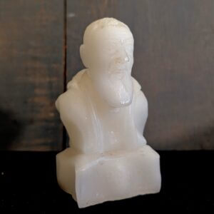 Carved Wax Bust of Padre Pio