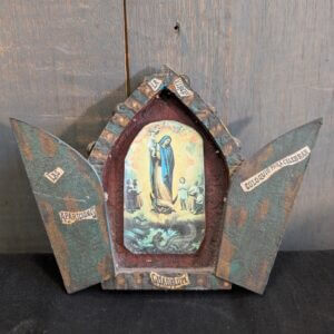 Mexican Folk Art Travel Shrine of Our Lady of Guadalupe