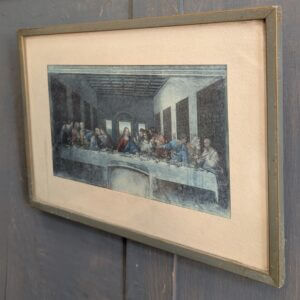 1940's Vintage Framed Colour Print of Da Vinci's Last Supper