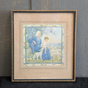Lovely Small Margaret Tarrant Framed Print 'Blessing The Lambs'