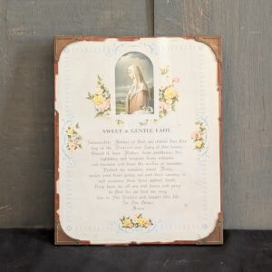 'Sweet and Gentle Lady' Framed Prayer