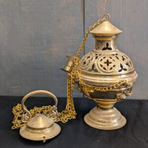 Heavy Brass Gothic Styled Thurible