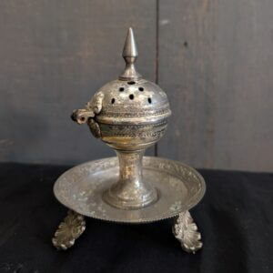 Vintage Eastern Orthodox Style Table Censer Incense Burner