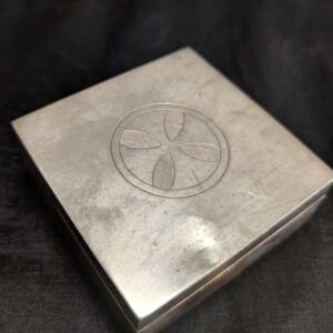 Vintage 1950's Silver Plate Communion Wafer Box