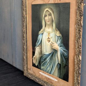 Quirky Victorian Picture of The Immaculate Heart of Mary