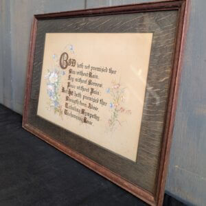 Hand Painted Antique List of Christian Reminders