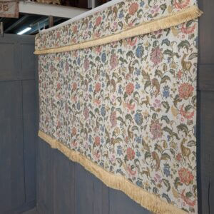 Intricate Jacquard Fabric Altar Frontal 'Flowers & Creatures'