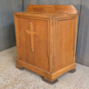 Small Oak Faced Altar Communion Table from St Andrews, New Brighton