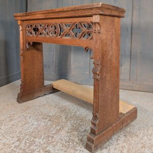 Large Ornate Oak Vintage Prayer Desk Prie Dieu