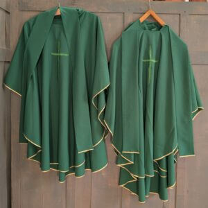 Green Matching Italian Albs Chasubles Choir Robes with Stoles