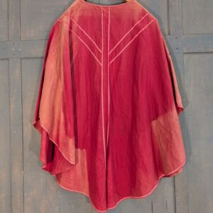 Seriously Faded 1940's Vintage Red Cotton Chasuble
