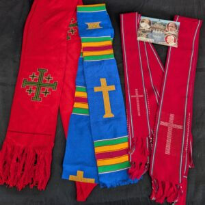 Four Colourful African Preaching Stoles