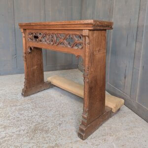 Large Ornate Oak Vintage Prayer Desk Prie Dieu