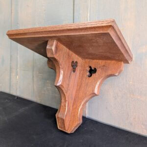 Smaller Size Gothic Oak Church Bracket Shelf