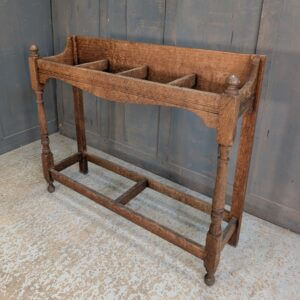 1930's Vintage Oak Umbrella Walking Stick Stand