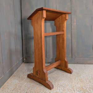 Plain Design Mid Century Oak Taller Prayer Desk Prie Dieu