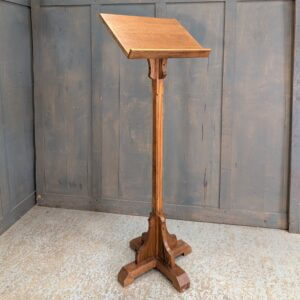 Simple Oak Pedestal Lectern from Wesley Methodist Church