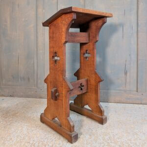 Small Simple Gothic Pre-War Oak Prayer Desk Prie Dieu